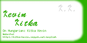 kevin kitka business card